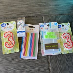 Birthday party candles